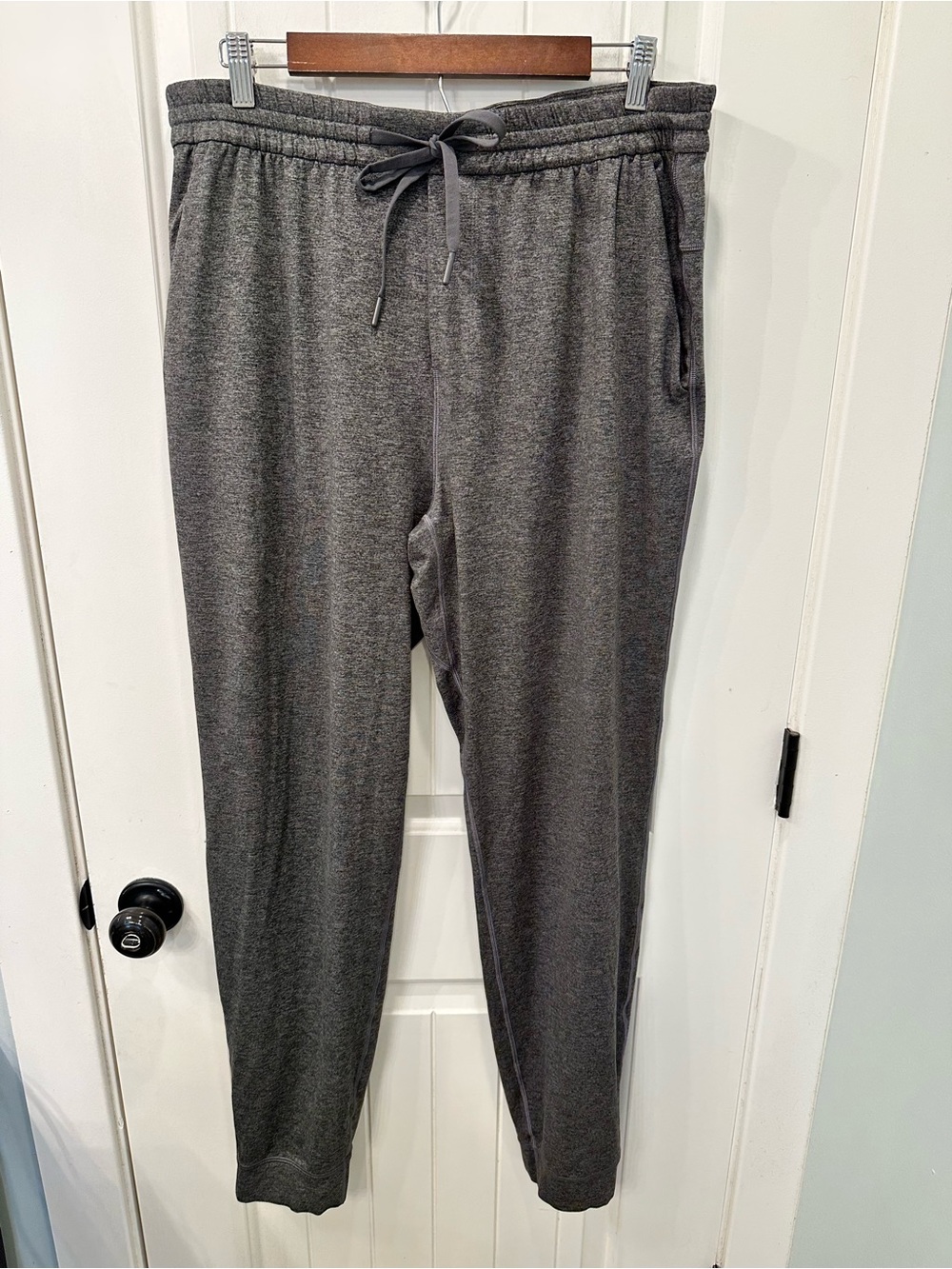Lululemon Men Soft Jersey Jogger Heathered Charcoal Grey Sweatpants XL